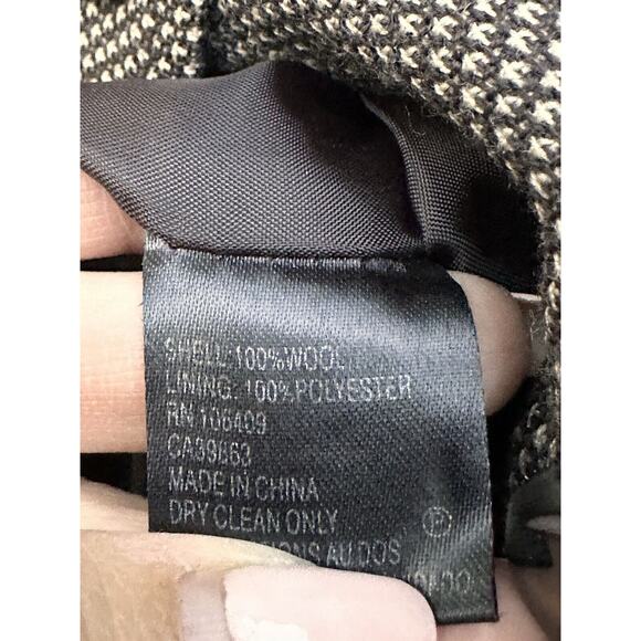 TAHARI ARTHUR L Brown 100% Wool Button Down Tweed Blazer Jacket Sz 10 Workwear - Picture 11 of 12